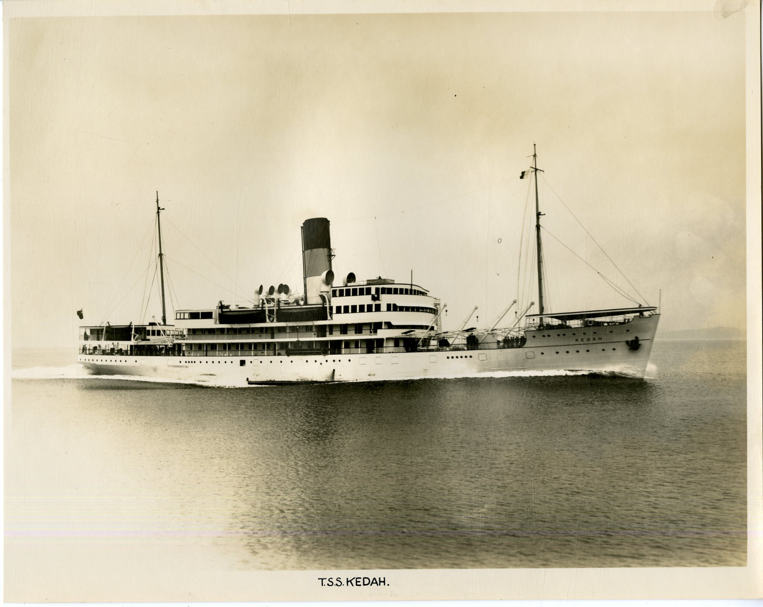 Straits Steamship Company, Singapore, T.S.S. Kedah, Passenger cargo