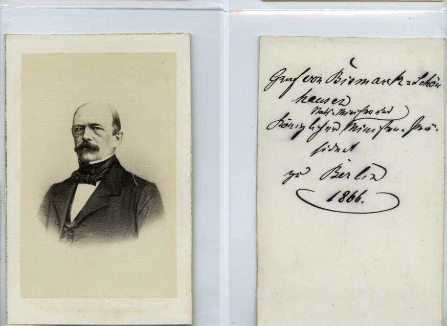 Otto von bismarck cdv vintage albumen business card