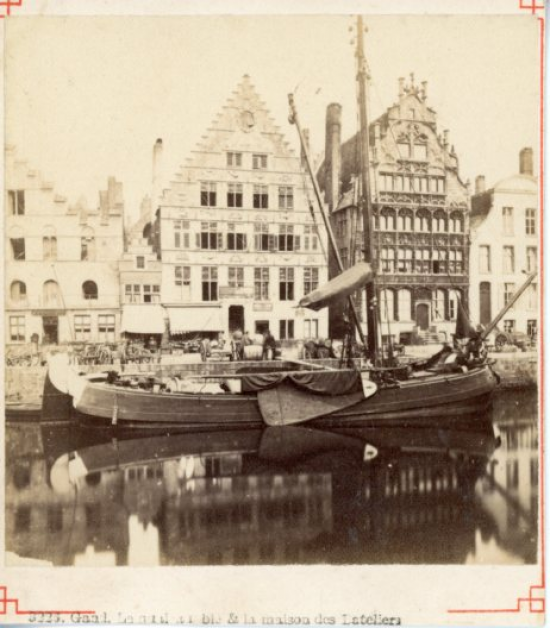 Belgique Province De Flandre-Orientale Gand Photo Print Tirage Albuminé ...