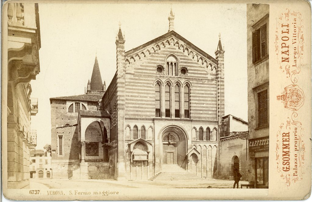 G Sommer Italia Verona Chiesa Di San Fermo Maggiore Vintage Albumen Print C Ebay