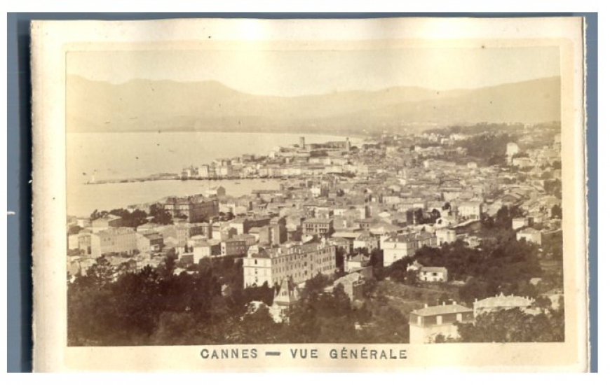 Tirage Albuminé Vintage G.J. France, Antibes, Vue Générale - Circa 1880 - Format 21x27 Cm