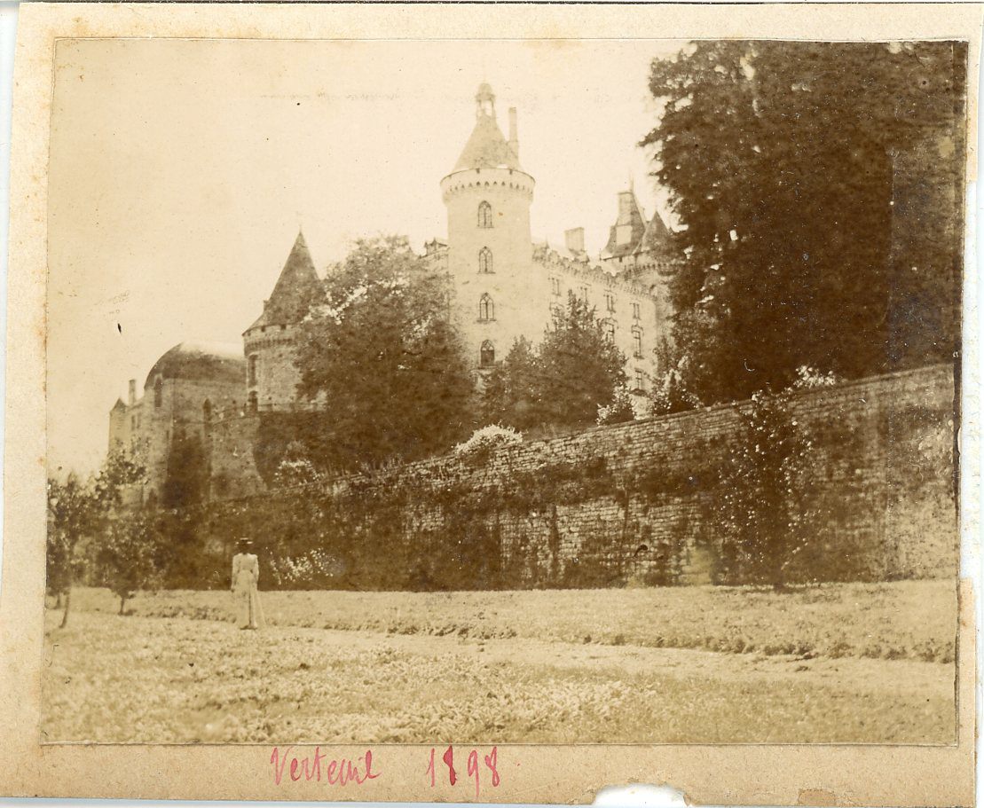 France, verteuil on Charente vintage citrate print. tirage citrate 6 ...