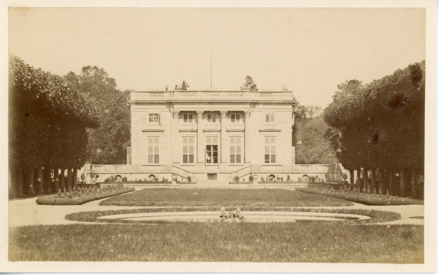 France Versailles Le Chateau Le Petit Trianon Vintage Albumen Print Tira Ebay