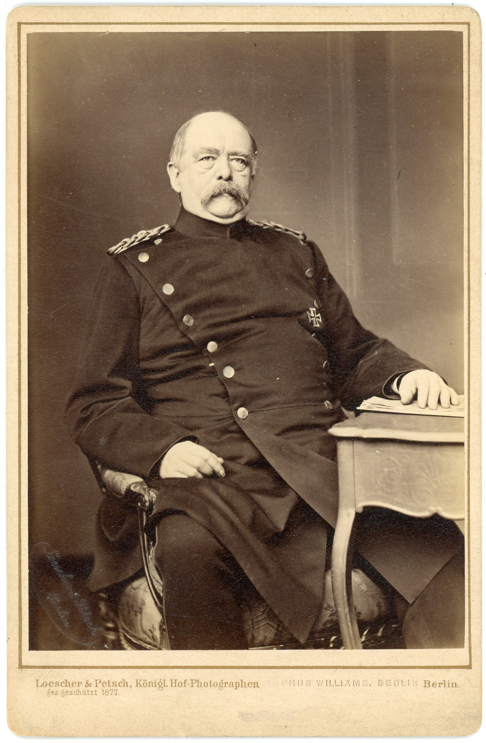 Otto von bismarck vintage albumen print. otto von Bismarck