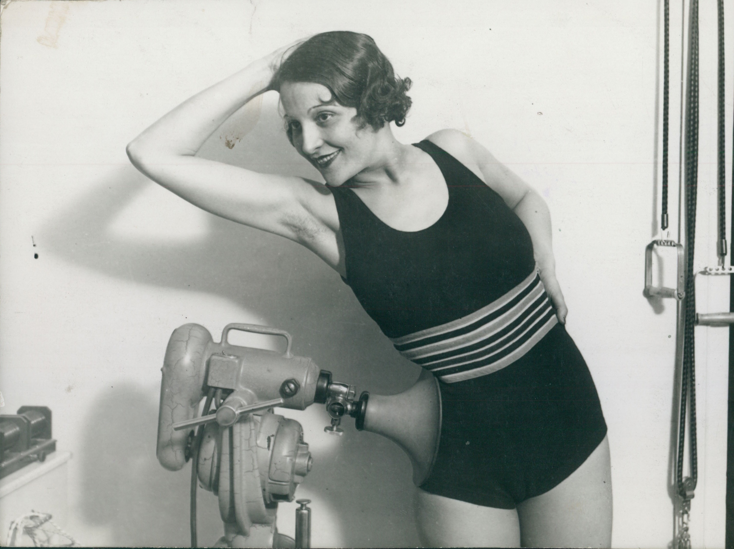 Actress alice field  making physical culture ca 1930 