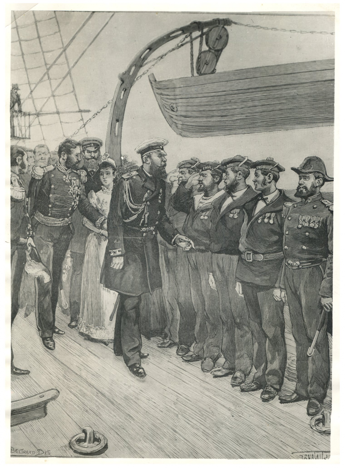 Russia, Empereur Alexandre III de Russie en 1891 Vintage silver print