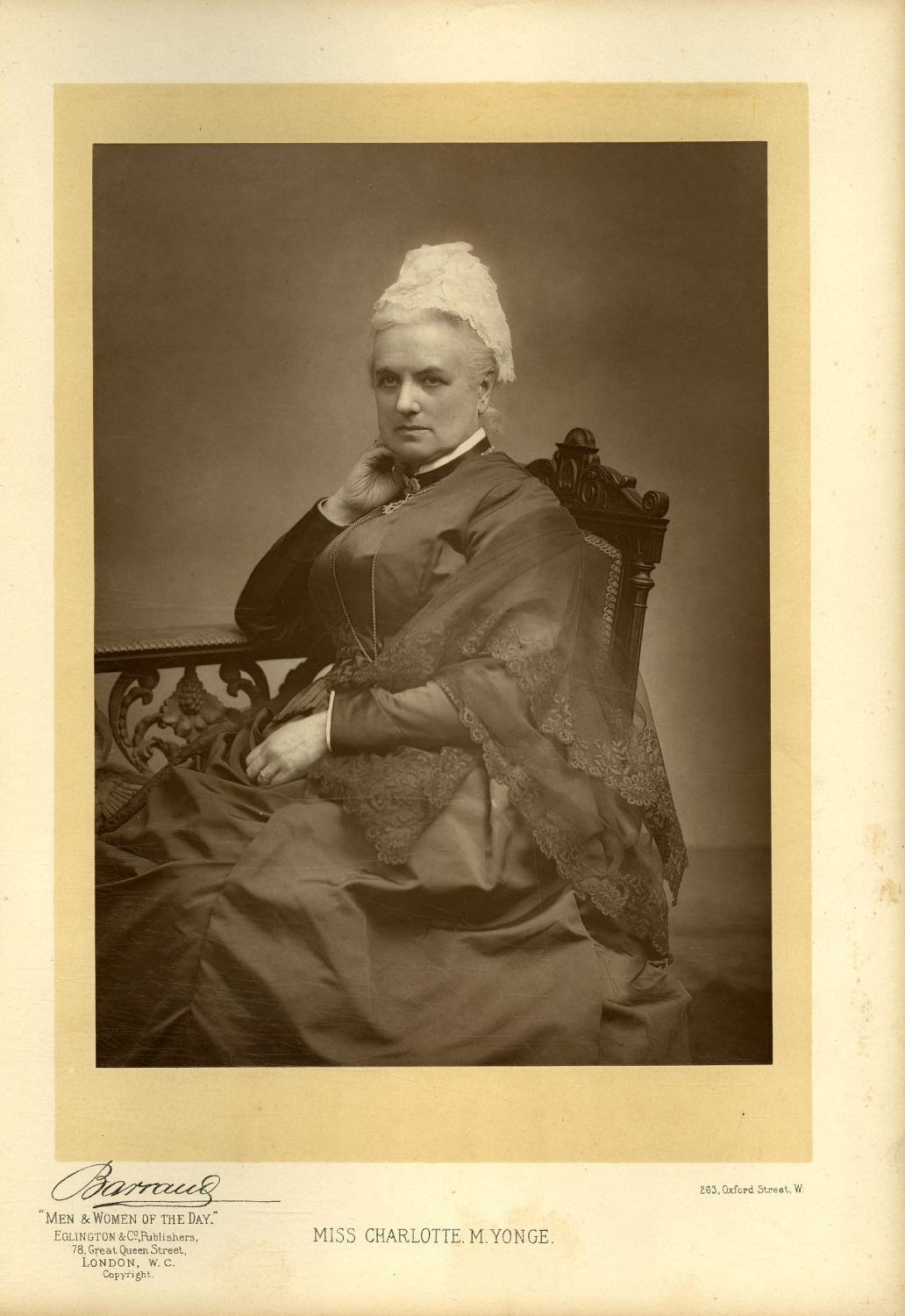 Charlotte mary yonge by Barraud vintage print, Charlotte mary yonge (11