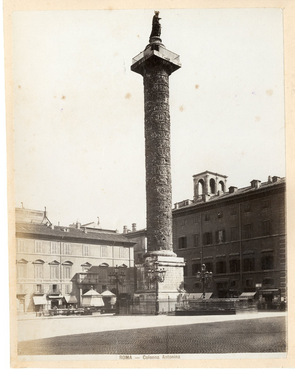 Italy, roma, Colonna Antonina vintage albumen print tirage albumen 20x ...