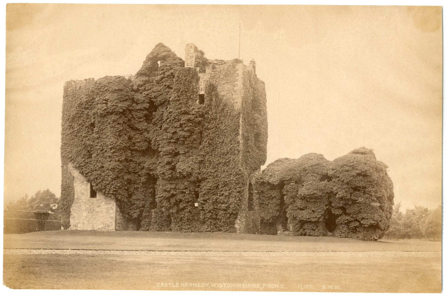 Ecosse, Scotland, Wigtownshire, castle Kennedy Vintage albumen print