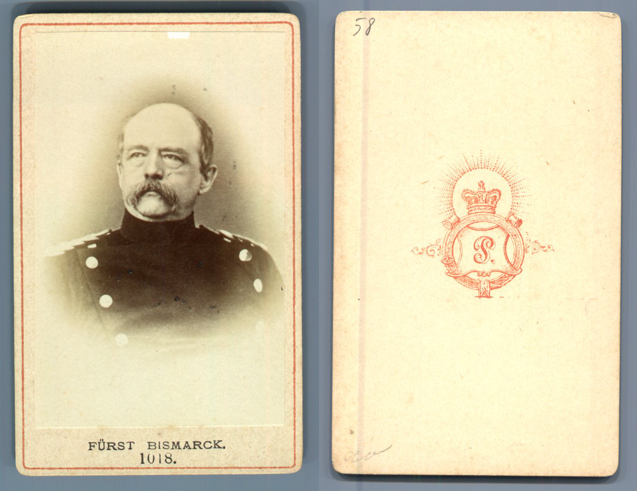 Germany, Fürst bismarck. otto von bismarck vintage carte