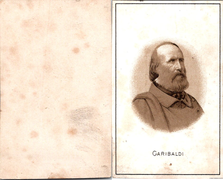 Giuseppe Garibaldi, d ' after an engraving vintage cdv albumen business