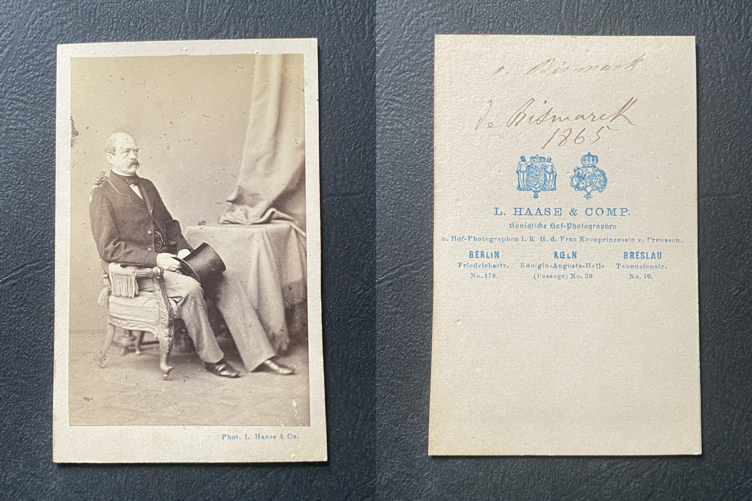 Haase, Berlin, otto von bismarck vintage cdv albumen print